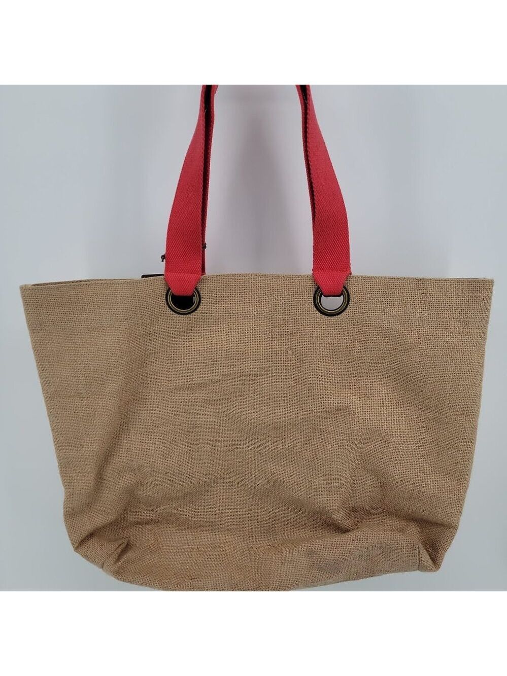 Tommy Bahama Hawaiian Hibiscus Jute Beach Tote Bag NWT Island Vacation Bag - Picture 7 of 12